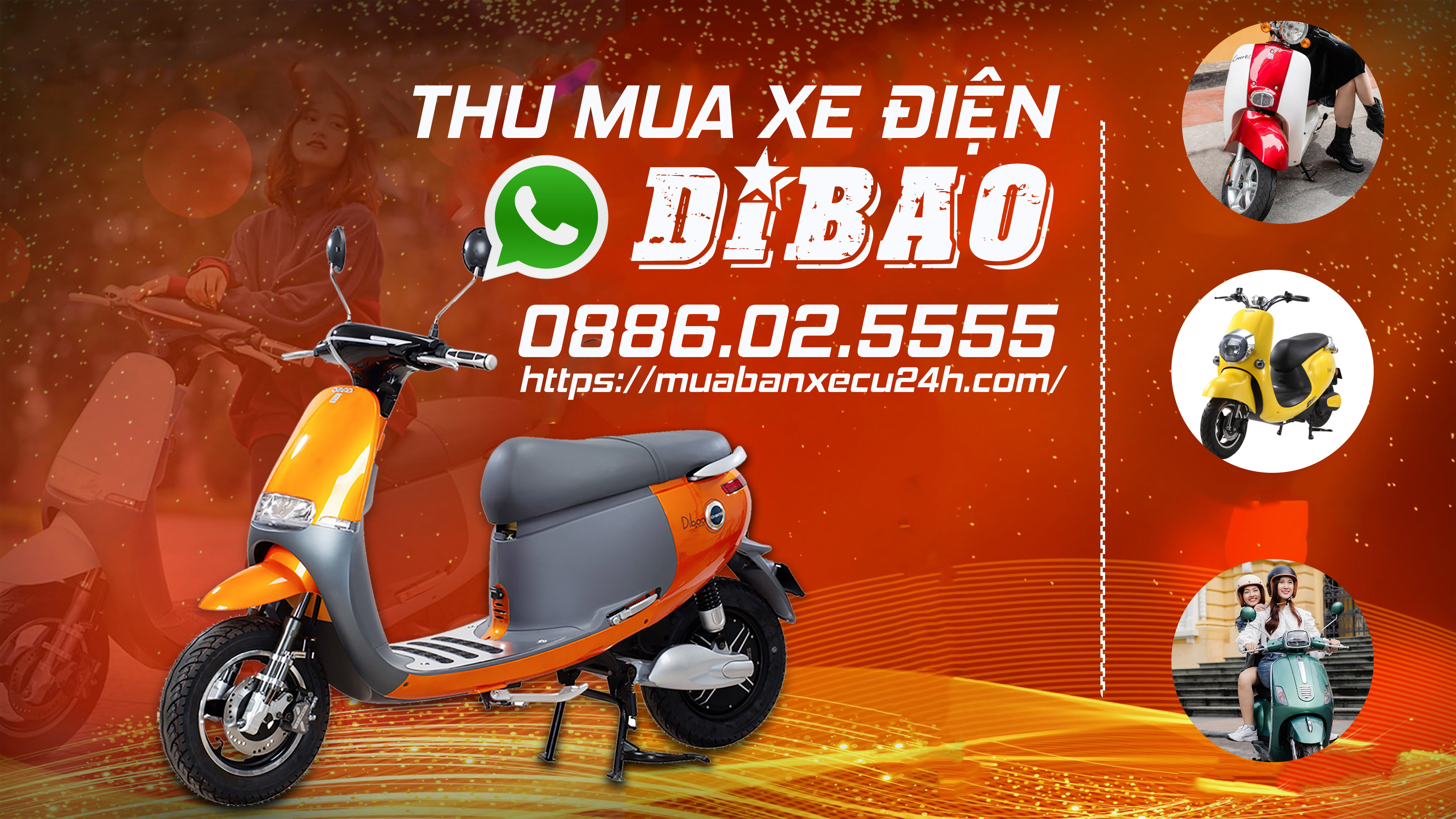 Thu mua xe điện Dibao cũ
